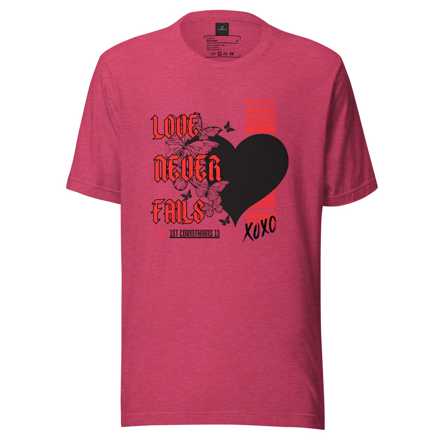 Love Never Fails (Black Font)