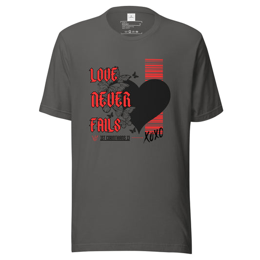 Love Never Fails (Black Font)